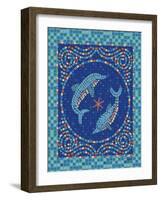 Macedonia Reef Dolphins-Teresa Woo-Framed Art Print