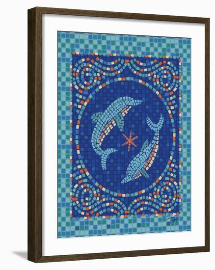 Macedonia Reef Dolphins-Teresa Woo-Framed Art Print