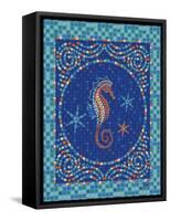 Macedonia Reef Seahorse-Teresa Woo-Framed Stretched Canvas