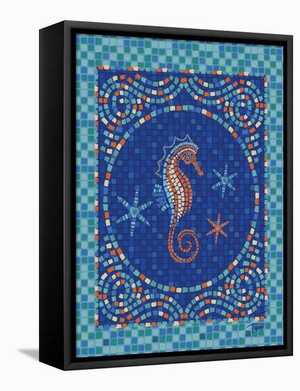 Macedonia Reef Seahorse-Teresa Woo-Framed Stretched Canvas