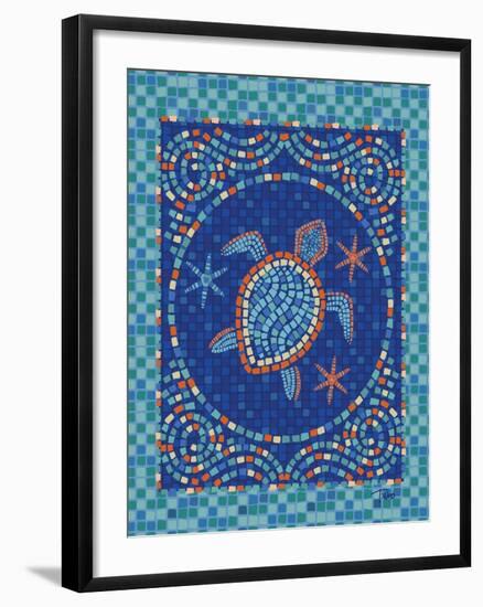 Macedonia Reef Turtle-Teresa Woo-Framed Art Print