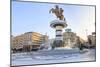 Macedonia, Skopje, Macedonia Square Fountain, 'Warrior on Horseback' Statue-Emily Wilson-Mounted Photographic Print