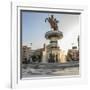 Macedonia, Skopje, Macedonia Square Fountain, 'Warrior on Horseback' Statue-Emily Wilson-Framed Photographic Print