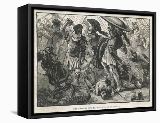 Macedonian and Theban Forces Under Philip of Macedon Defeat the Atheians at Chaeronea-null-Framed Stretched Canvas