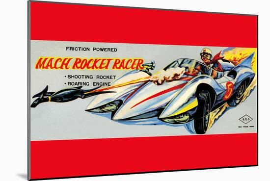 Mach Rocket Racer-null-Mounted Art Print