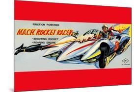 Mach Rocket Racer-null-Mounted Art Print