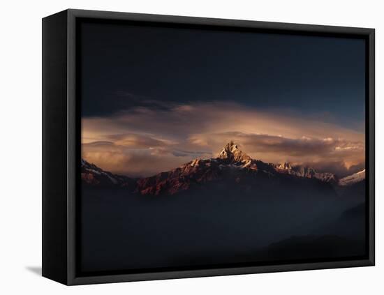 Machapuchare (Machhapuchhre) (Fish Tail) Mountain, in the Annapurna Himal of North Central Nepal, N-Mark Chivers-Framed Stretched Canvas