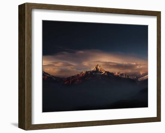 Machapuchare (Machhapuchhre) (Fish Tail) Mountain, in the Annapurna Himal of North Central Nepal, N-Mark Chivers-Framed Photographic Print