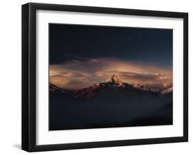 Machapuchare (Machhapuchhre) (Fish Tail) Mountain, in the Annapurna Himal of North Central Nepal, N-Mark Chivers-Framed Photographic Print