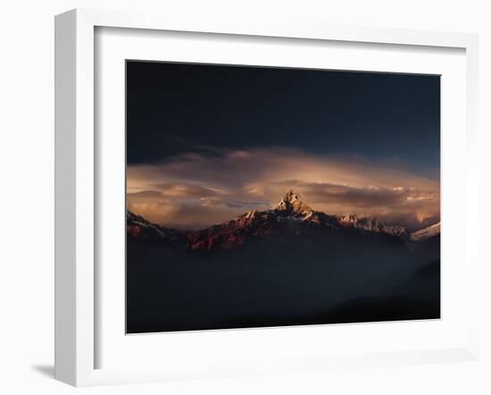 Machapuchare (Machhapuchhre) (Fish Tail) Mountain, in the Annapurna Himal of North Central Nepal, N-Mark Chivers-Framed Photographic Print