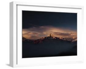 Machapuchare (Machhapuchhre) (Fish Tail) Mountain, in the Annapurna Himal of North Central Nepal, N-Mark Chivers-Framed Photographic Print