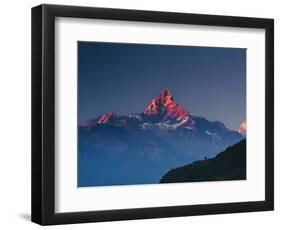 Machapuchare (Machhapuchhre) (Fish Tail) Mountain, in the Annapurna Himal of North Central Nepal, N-Mark Chivers-Framed Photographic Print