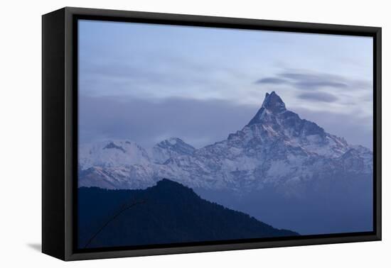 Machapuchare Peak (Fish Tail) From The South. Annapurna Conservation Area. Nepal-Oscar Dominguez-Framed Stretched Canvas