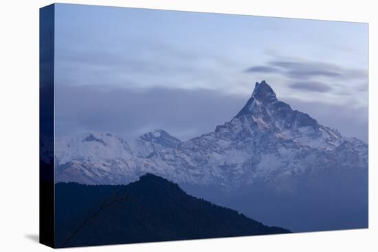 Machapuchare Peak (Fish Tail) From The South. Annapurna Conservation Area. Nepal-Oscar Dominguez-Stretched Canvas