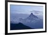 Machapuchare Peak (Fish Tail) From The South. Annapurna Conservation Area. Nepal-Oscar Dominguez-Framed Photographic Print