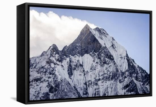 Machhapuchhare (Fish Tail), 6993M, Annapurna Conservation Area, Nepal, Himalayas, Asia-Andrew Taylor-Framed Stretched Canvas
