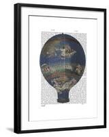 Machine Aerostatique Hot Air Balloon-Fab Funky-Framed Art Print