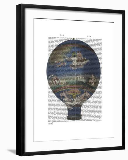 Machine Aerostatique Hot Air Balloon-Fab Funky-Framed Art Print