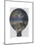 Machine Aerostatique Hot Air Balloon-Fab Funky-Mounted Art Print