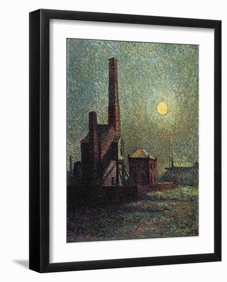 Machine by Moonlight-Maximilien Luce-Framed Giclee Print