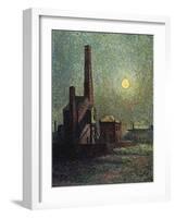 Machine by Moonlight-Maximilien Luce-Framed Giclee Print
