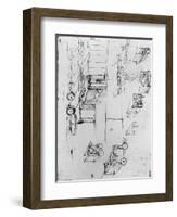 Machine Designs-Leonardo da Vinci-Framed Giclee Print