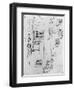 Machine Designs-Leonardo da Vinci-Framed Giclee Print