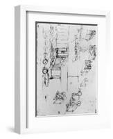 Machine Designs-Leonardo da Vinci-Framed Giclee Print