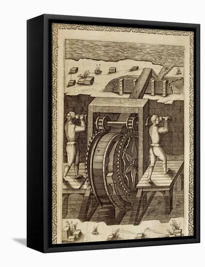 Machine for the Displacement of Water-Agostino Ramelli-Framed Stretched Canvas