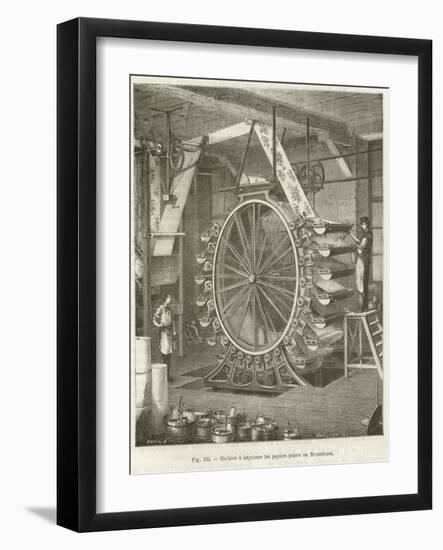 Machine for Wallpaper Production-null-Framed Giclee Print