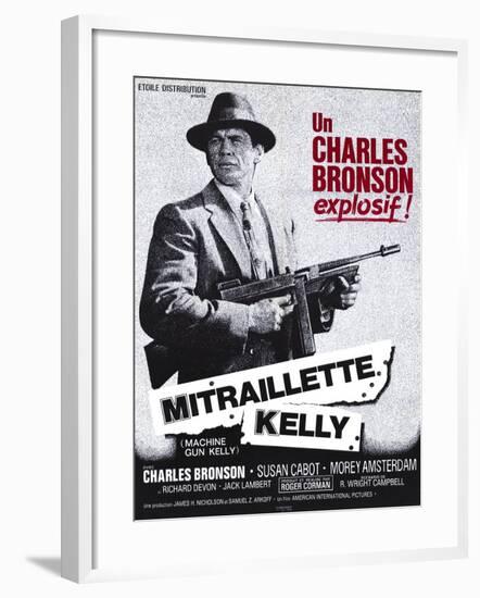 Machine Gun Kelly, French Movie Poster, 1958-null-Framed Art Print