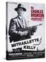 Machine Gun Kelly, French Movie Poster, 1958-null-Stretched Canvas