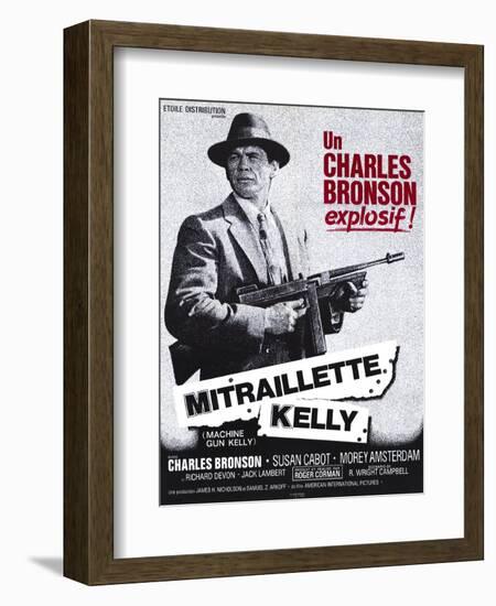 Machine Gun Kelly, French Movie Poster, 1958-null-Framed Art Print