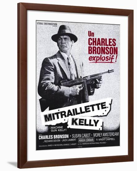 Machine Gun Kelly, French Movie Poster, 1958-null-Framed Art Print