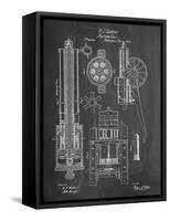 Machine Gun Patent-null-Framed Stretched Canvas