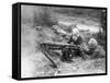 Machine Gunners 1916-Robert Hunt-Framed Stretched Canvas