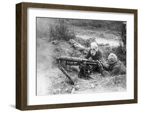 Machine Gunners 1916-Robert Hunt-Framed Photographic Print