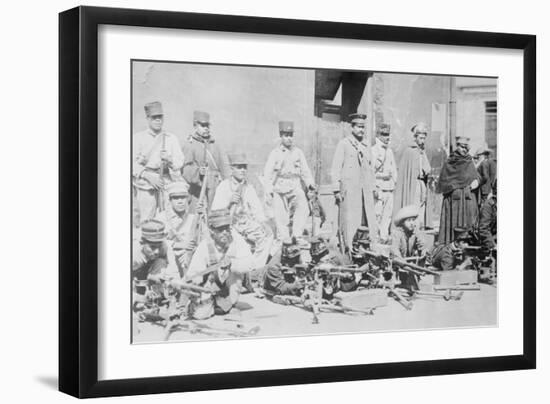 Machine Gunners in Mexico City-null-Framed Art Print