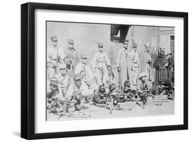 Machine Gunners in Mexico City-null-Framed Art Print