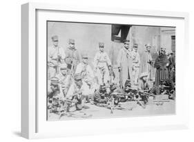 Machine Gunners in Mexico City-null-Framed Art Print