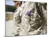 Machine Gunners Stand at the Position of Attention with Their Purple Heart Awards-Stocktrek Images-Mounted Photographic Print