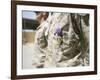 Machine Gunners Stand at the Position of Attention with Their Purple Heart Awards-Stocktrek Images-Framed Photographic Print