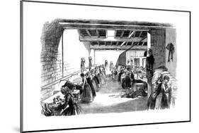 Machine Room in a Steam Sewing Factory, 1854-null-Mounted Giclee Print