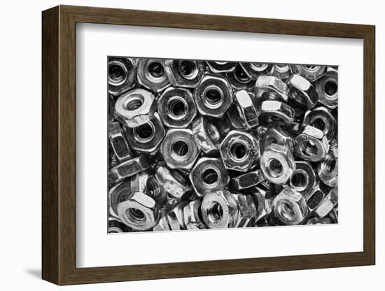 Machine Screw Nuts Macro Horizontal-Steve Gadomski-Framed Photographic Print