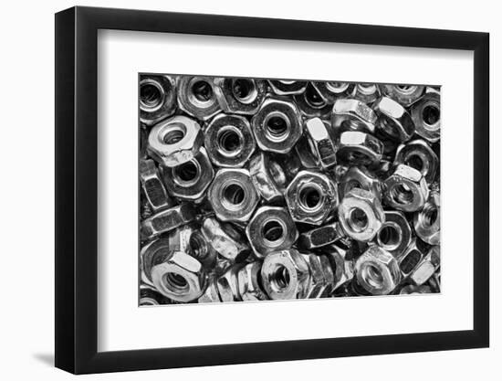 Machine Screw Nuts Macro Horizontal-Steve Gadomski-Framed Photographic Print