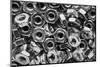 Machine Screw Nuts Macro Horizontal-Steve Gadomski-Mounted Photographic Print