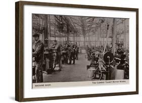 Machine Shop, Clement Talbot Motor Works, London-null-Framed Photographic Print