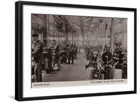 Machine Shop, Clement Talbot Motor Works, London-null-Framed Photographic Print