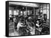 Machine Shop in Government Print Office Photograph - Washington, DC-Lantern Press-Framed Stretched Canvas