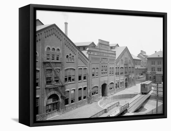 Machine Shop, the Westinghouse Air-Brake Co., Wilmerding, Pa.-null-Framed Stretched Canvas